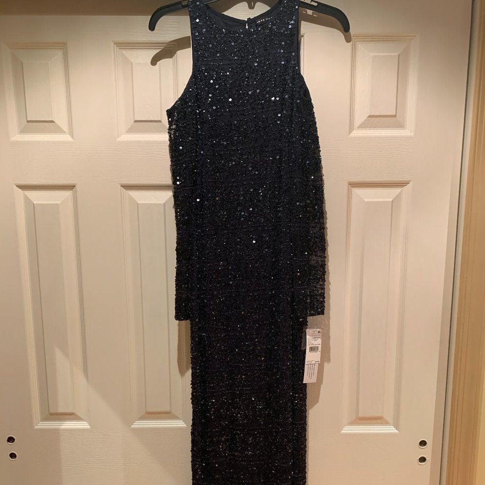 Gorgeous MIDNIGHT  Blue Sequin  Dress
